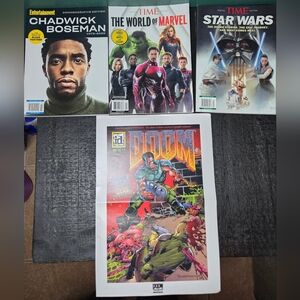 Bundle of 3 Magazines and One Doom Poster